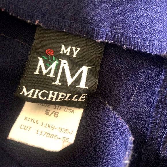 Vintage My Michelle Navy Skirt - Picture 5 of 6